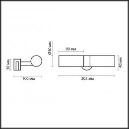 Odeon light 2446/2 DROPS ODL13 605 хром Светильник с креплен на зеркало G9 2*40W 220V IZAR  - 2 купить